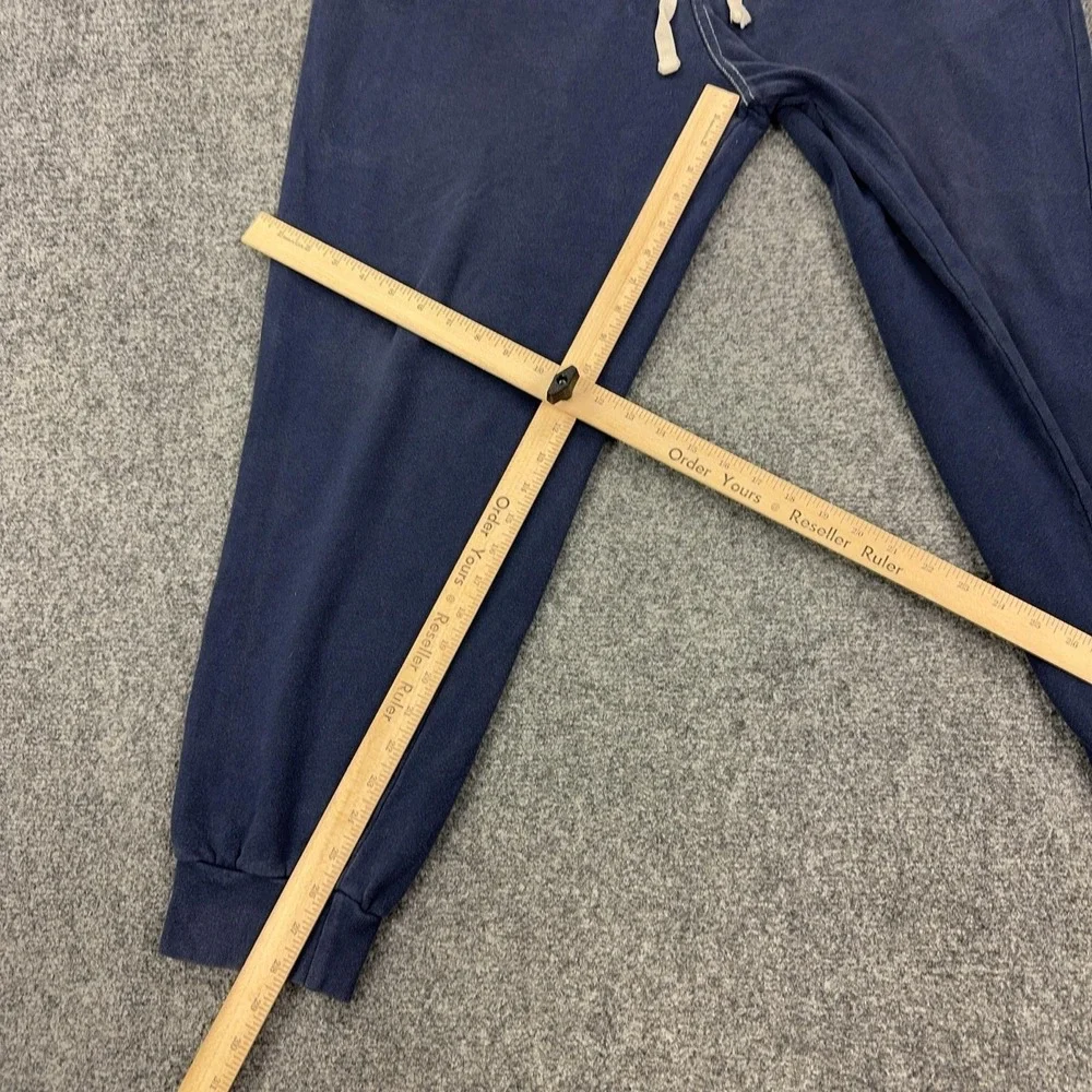 True Religion Sweatpants Mens Large Blue‎ Fleece Joggers Elastic Waist Pockets